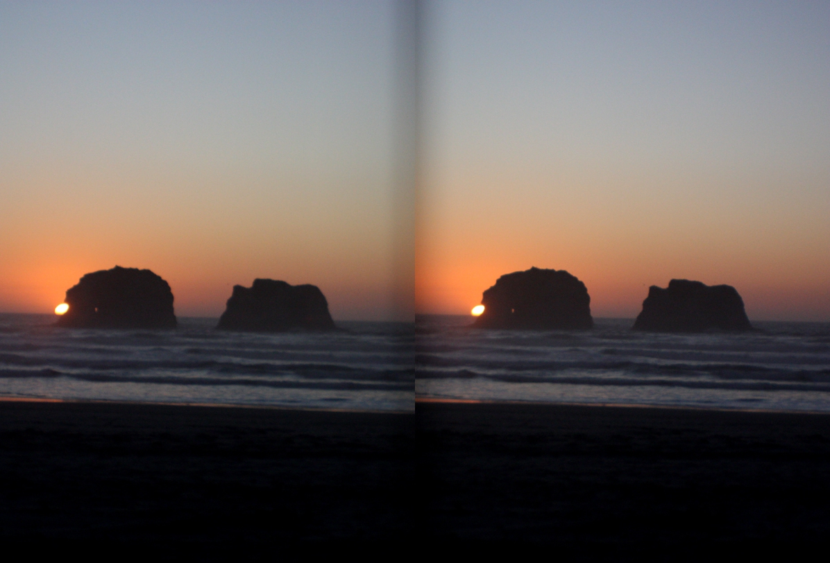 Twin Rocks Sunset