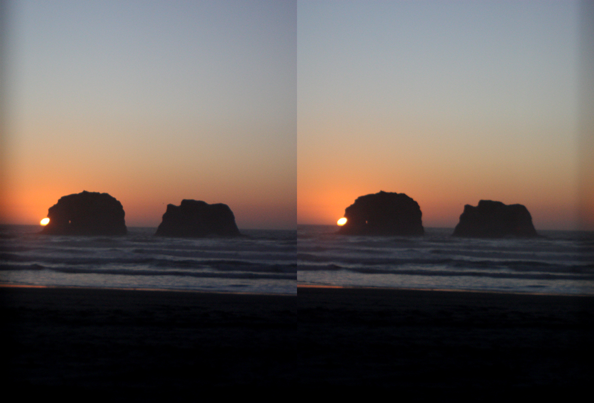 Twin Rocks Sunset